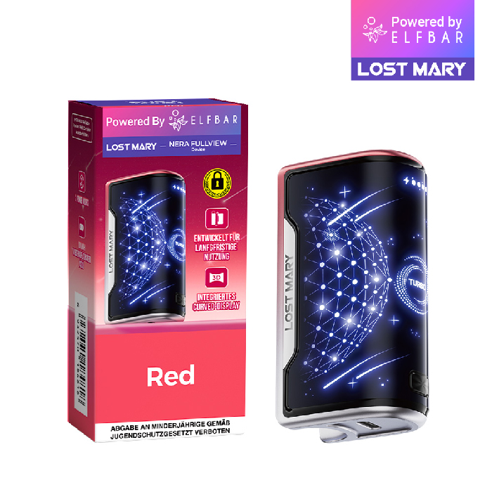 ELFBAR LOST MARY NERA FULLVIEW Device Farbe: Red