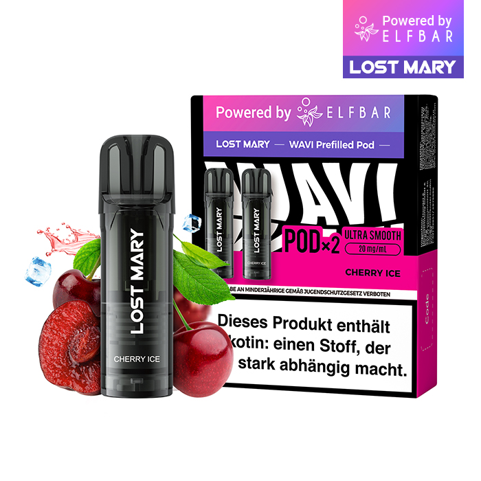 ELFBAR LOST MARY WAVI Cherry Ice 20mg Nikotin 2er Pack