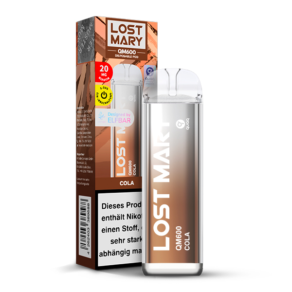 ELFBAR LOST MARY QM600 - Cola 20mg Nikotin