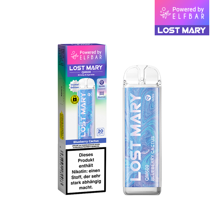 ELFBAR LOST MARY QM600 - Blueberry Cactus 20mg Nikotin