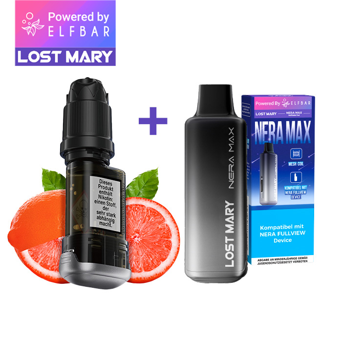 ELFBAR LOST MARY NERA MAX Refill Container Pink Lemonade inkl. Refillable Pod