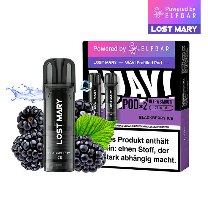 ELFBAR LOST MARY WAVI Blackberry Ice 20mg Nikotin 2er Pack