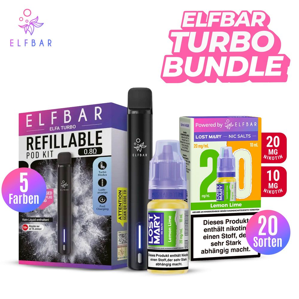 Lost Mary Liquid + ELFA Turbo Bundle