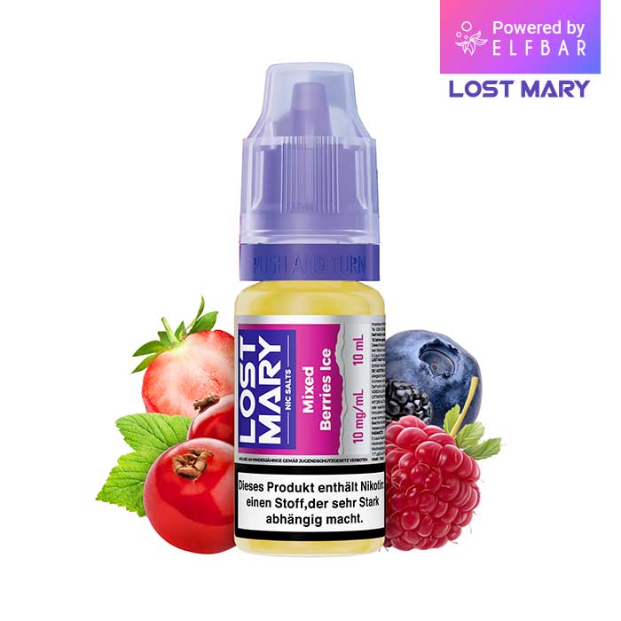 ELFBAR LOST MARY Liquid (NicSalt) Mixed Berries Ice 10ml