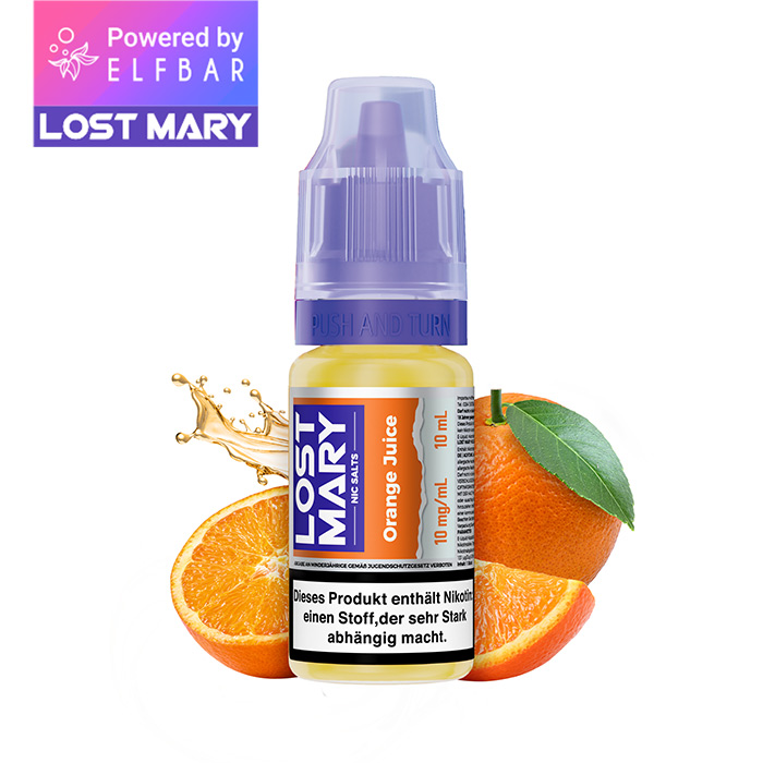 ELFBAR LOST MARY Liquid (NicSalt) Orange Juice 10ml