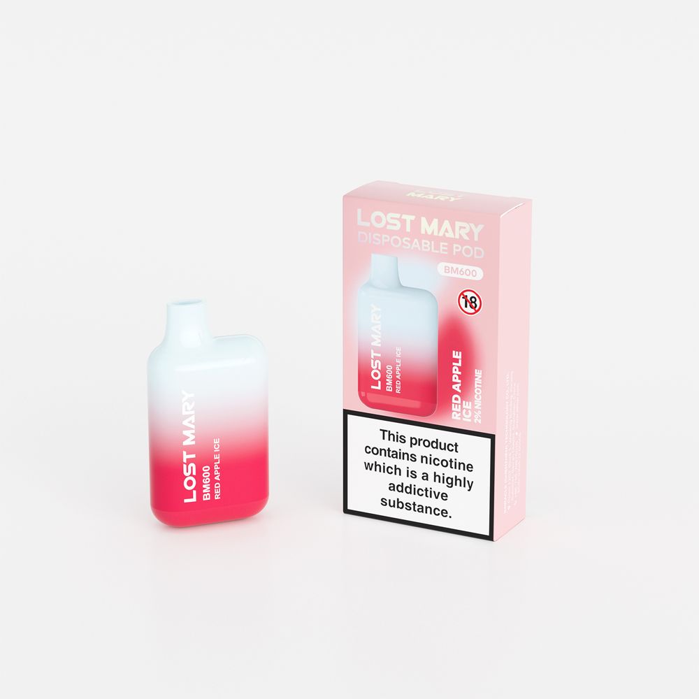 LOST MARY BM600 - Red Apple Ice 20mg Nikotin